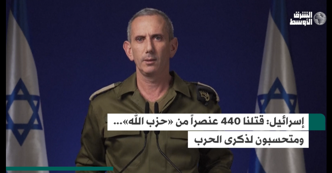 إسرائيل: قتلنا 440 عنصراً من «حزب الله»... ومتحسبون لذكرى الحرب