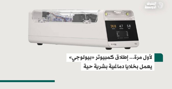 لأول مرة... إطلاق كمبيوتر «بيولوجي» يعمل بخلايا دماغية بشرية حية