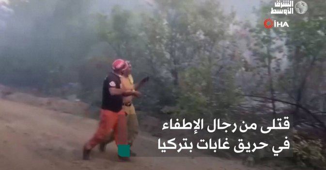قتلى من رجال الإطفاء في حريق غابات بتركيا