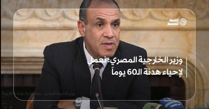 وزير الخارجية المصري: نعمل لإحياء هدنة الـ60 يوماً
