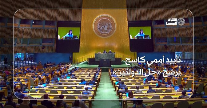 تأييد أممي كاسح يرسّخ «حل الدولتين»