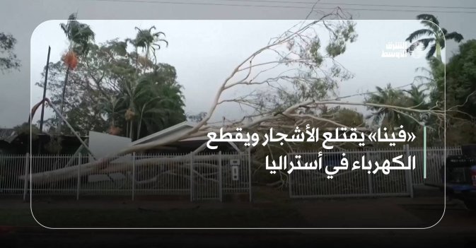 «فينا» يقتلع الأشجار ويقطع الكهرباء في أستراليا