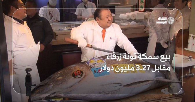 بيع سمكة تونة زرقاء مقابل 3.27 مليون دولار