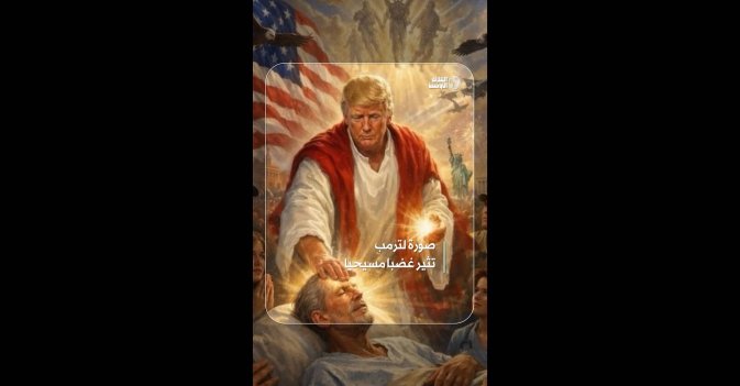 صورة لترمب تثير غضبا مسيحيا  