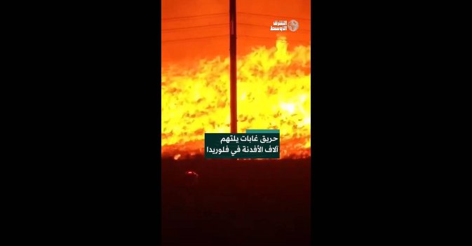 حريق غابات يلتهم آلاف الأفدنة في فلوريدا