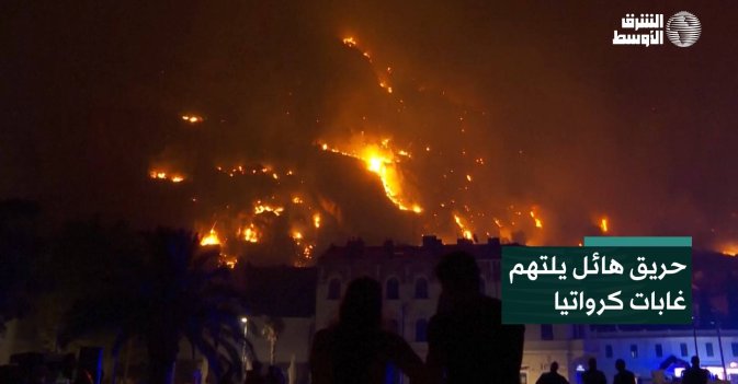 حريق هائل يلتهم غابات كرواتيا