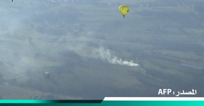 مناطيد ملونة تزين سماء إيطاليا