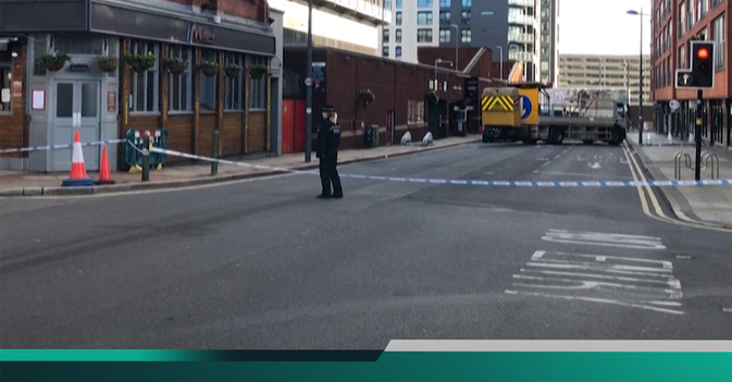 لقطات من موقع حادث الطعن في مدينة برمنغهام بعد وصول الشرطة