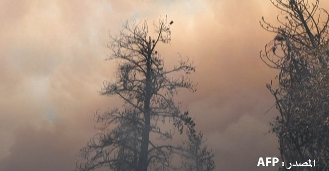 آثار الدمار بسبب حرائق كاليفورنيا