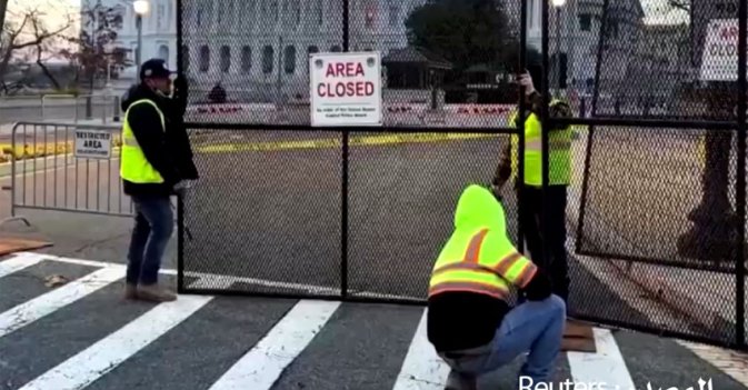 حواجز تحيط بـ"الكابيتول" لصد سائقي الشاحنات المناهضين لقيود "كورونا"