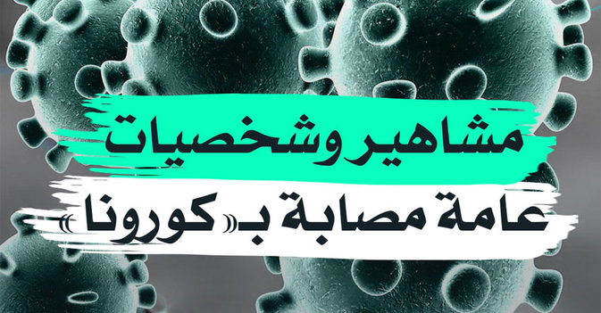 مشاهير وشخصيات عامة مصابة بـ"كورونا"