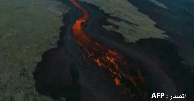 استمرار تدفق الحمم البركانية في غالاباغوس