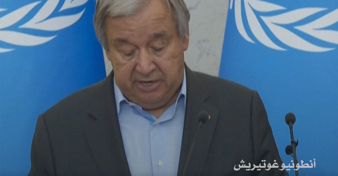 غوتيريش الأضرار التي لحقت بمحطة «زابوريجيا» ستكون بمثابة انتحار 