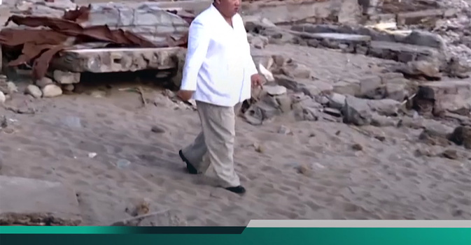 كيم جونغ أون يتفقد مواقع ضربها إعصار ميساك في بلاده