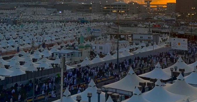 مشعر منى وقت الغروب