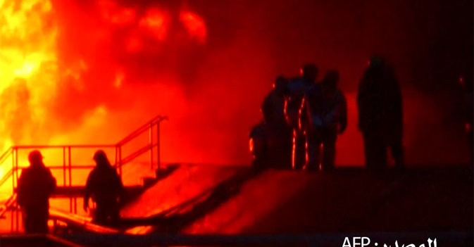 قصف روسي يستهدف خزانات وقود في أوكرانيا