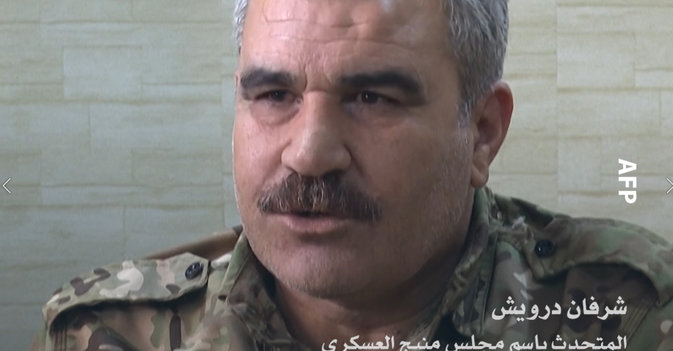 شرفان درويش المتحدث باسم مجلس منبج العسكري