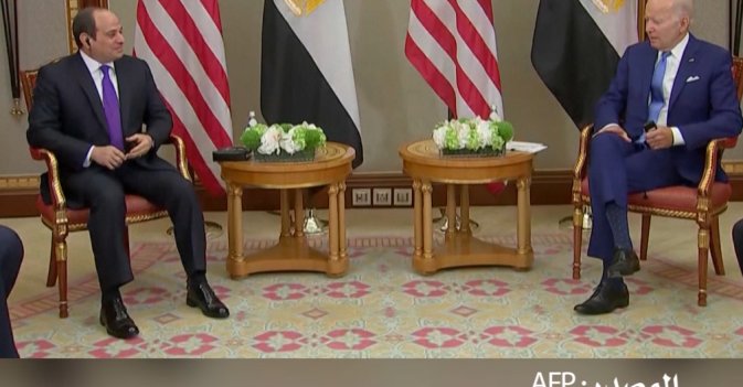 السيسي يلتقي بايدن على هامش «قمة جدة للأمن والتنمية»