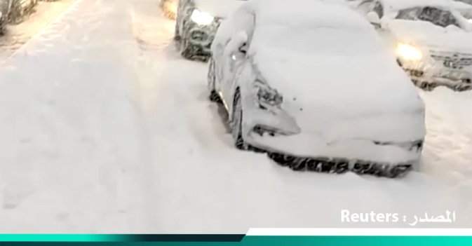 الثلوج تشل حركة النقل البري والجوي وتعطل الحياة في تركيا