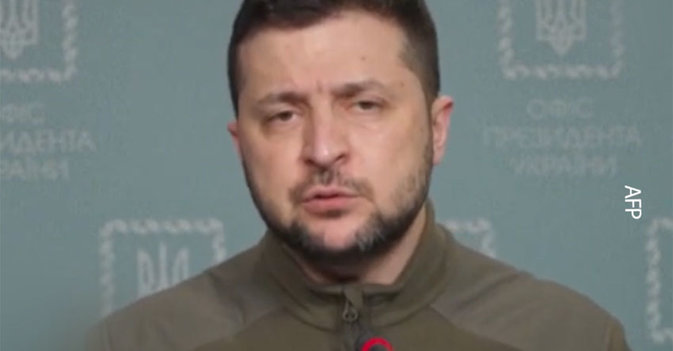 فولوديمير زيلينسكي الرئيس الأوكراني