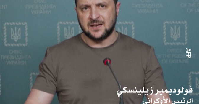 فولوديمير زيلينسكي الرئيس الأوكراني