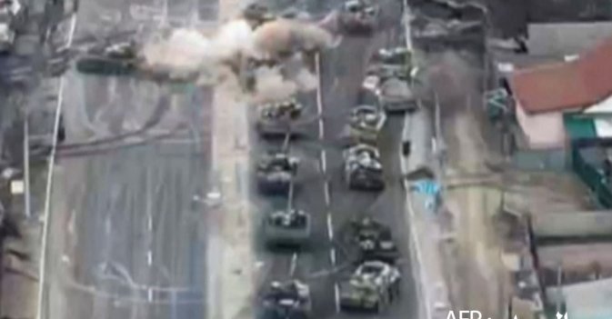 الجيش الاوكراني يشن هجوما على دبابات روسي