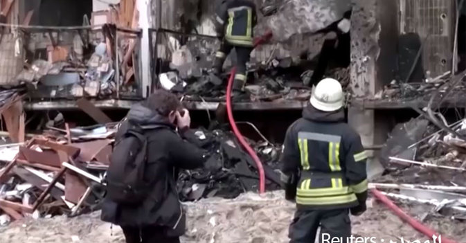 العاصمة الأوكرانية بعد القصف الروسي