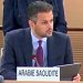 السفير عبد المحسن بن خثيلة خلال جلسة لمجلس حقوق الإنسان الأسبوع الماضي (البعثة السعودية في جنيف)