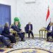 رئيس الوزراء اليمني سالم بن بريك خلال استقباله المبعوث الأممي لليمن (سبأ)