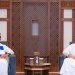 الأمير محمد بن سلمان لدى استقباله الشيخ طحنون بن زايد في جدة الخميس (واس)





