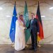 الوزير يوهان فاديفول مستقبلاً الأمير فيصل بن فرحان في برلين الأربعاء (الخارجية السعودية)