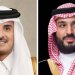 ولي العهد السعودي الأمير محمد بن سلمان (واس) والشيخ تميم بن حمد أمير دولة قطر (قنا)