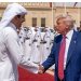 جانب من لقاء (سابق) لأمير قطر الشيخ تميم بن حمد آل ثاني بالرئيس الأمريكي دونالد ترمب في مايو 2025 (قنا)