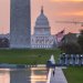 مبنى الكابيتول ونُصب واشنطن التذكاري في واشنطن (أ.ب)