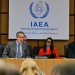 صورة وزعتها الوكالة الدولية للطاقة الذرية لغروسي خلال افتتاحه الاجتماع الفصلي لمجلس المحافظين في فيينا الاثنين