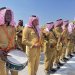 فرقة الموسيقى العسكرية بالزي التراثي لجيش البادية الحضرمي (إعلام حكومي)