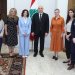 الرئيس اللبناني يستقبل المفوضة الأوروبية للمساواة والجاهزية وإدارة الأزمات حجّة لحبيب والوفد المرافق (الرئاسة اللبنانية)