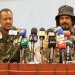 السافنا متحدثاً في المؤتمر الصحافي عن أسباب انشقاقه (وكالة السودان للأنباء/ سونا)