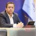 عبد الناصر همتي محافظ البنك المركزي الإيراني خلال مشاركته لاجتماع في الحكومة (الرئاسة الإيرانية)