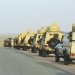 قوة تابعة لـ«الحشد الشعبي» خلال دورية في صحراء كربلاء جنوب البلاد يوم 12 مايو 2026 (موقع الهيئة)
