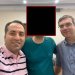 مهدي صادقي رفقة شخصين من بينهم محمد عابديني في صورة حصل عليها المدعون الفيدراليون في بوسطن من هاتفه (رويترز)