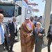رئيس الحكومة نواف سلام والسفير الدوسري يعاينان الإجراءات الأمنية واللوجستية في مرفأ بيروت تمهيداً لانطلاق أولى الشحنات إلى مرفأ جدة بعد قرار السعودية رفع الحظر عن الصادرات اللبنانية (الشرق الأوسط)