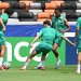 لاعبو المغرب خلال التحضيرات للمواجهة المفصلية أمام فرنسا (ا ف ب)