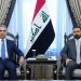رئيس الحكومة العراقية علي الزيدي مستقبلاً رئيس مجلس القضاء فائق زيدان في بغداد (إعلام حكومي)