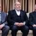 (من اليمين) أعضاء بالمجلس القيادي لـ«حماس»: محمد درويش ونزار عوض الله وخليل الحية خلال لقاء مع المرشد الإيراني الراحل علي خامنئي فبراير 2025 (موقع خامنئي - أ.ف.ب)