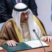 جاسم البديوي يلقي كلمته خلال المناقشة المفتوحة رفيعة المستوى لمجلس الأمن الدولي في نيويورك الأربعاء (مجلس التعاون)