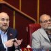 قاليباف (يسار) ومحمد باقر ذو القدر (موقع قاليباف)