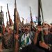 عناصر حوثيون خلال حشد للجماعة في العاصمة اليمنية المختطفة صنعاء (أ.ف.ب)