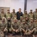  عبدي مع مجموعة من قواته بلباس الجيش السوري (مواقع التواصل)