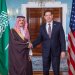 الأمير فيصل بن فرحان لدى لقائه الوزير ماركو روبيو في واشنطن الاثنين (الخارجية السعودية)